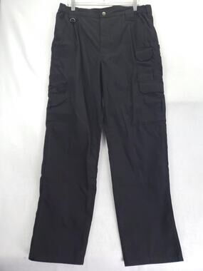 5.11 Tactical Pants Mens 36x34 Black Cargo Canvas Workwear Relaxed Fit